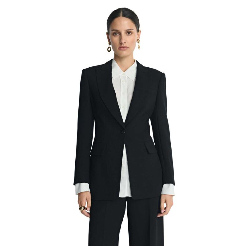 Veronika Maine Double Weave Single Breasted Blazer image number 0